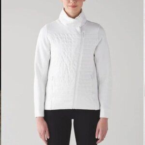 Lululemon White Fleece Be True Jacket Size 12
